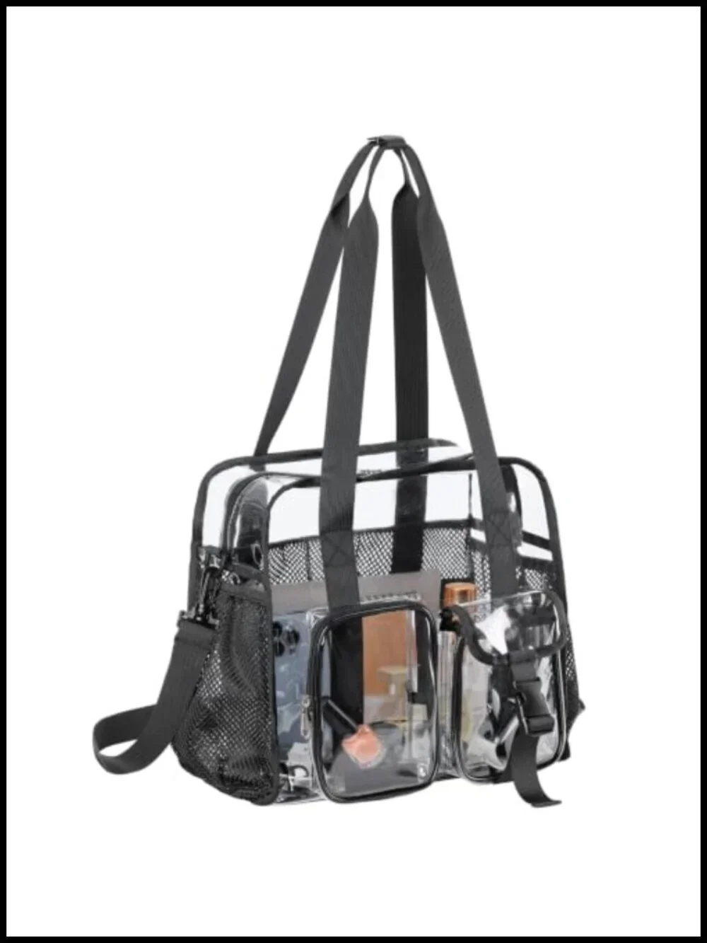Clear Tote Bag Stadium Approved Heavy Duty Transparent Lunch Bag Work Concert